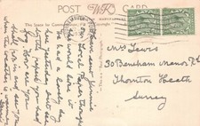FAMILY HISTORY - POSTCARD - LEWIS - THORTON HEATH BENSHAM MANOR ROAD SURREY 3