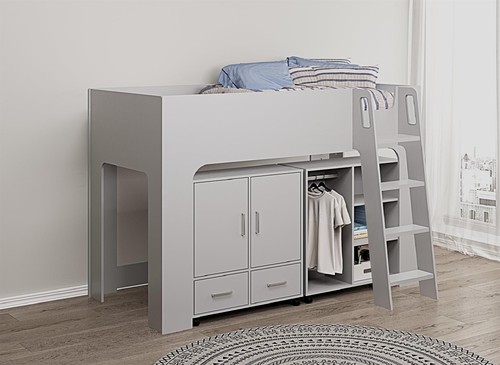 Greye wood finish mid sleeper - wood,