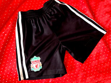 LIVERPOOL ADIDAS 3RD KIT FOOTBALL SHORTS 24/26" waist approx 6-8 years