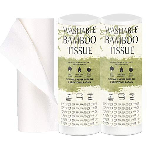 Bamboo kitchen rolls washable - bamboo,