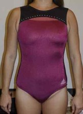 ADULT XS Professional Adidas leotard GB32 gymnastics Shiny lycra