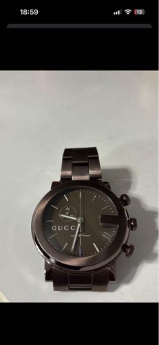 Gucci chrono watch stainless - g,