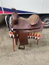 15’’ Western Saddle Brown Leather