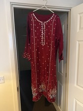 Raw Silk Muse Luxe Inspired Hand Embellished 3pc Eid Party Formalwear XL