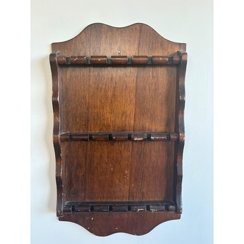 Vintage wooden spoon rack - vintage,