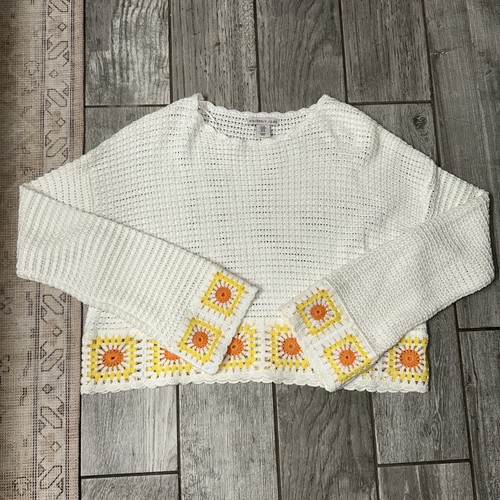 Crochet crop sweater - crop,