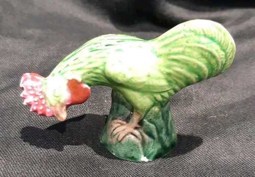 Vintage green glazed ceramic