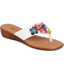 Pavers Floral Embellished Toe