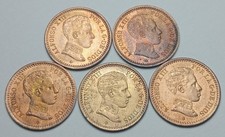 Job lot of 5 X 1905 Spain 2
