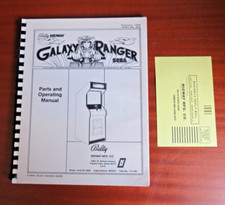 GALAXY RANGER 1984 SEGA / MIDWAY ARCADE MACHINE PARTS OPERATING MANUAL RARE 80's