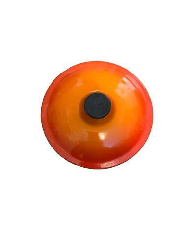 Volcanic orange creuset pan - orange,