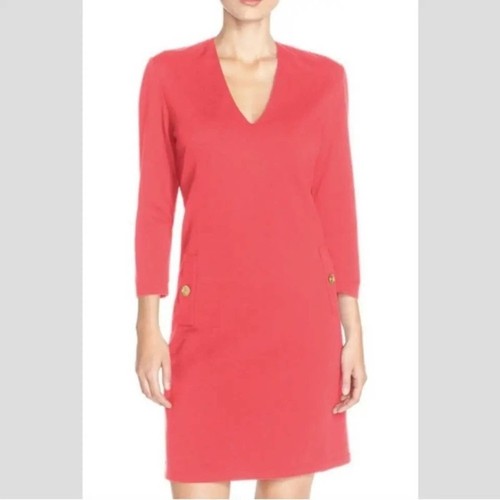 Eliza coral neck - coral, ponte