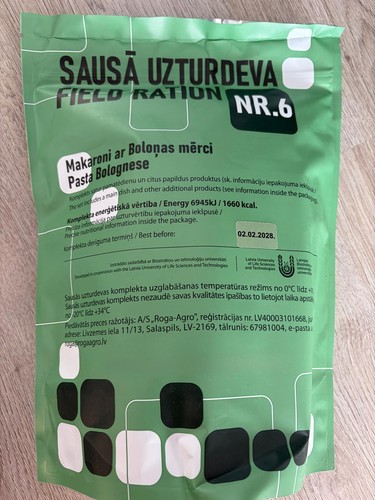Ration survival individual - ration,