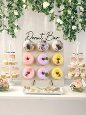9 Hole Wooden Donut Stand Wall
