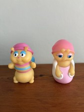 2 Vintage Playskool Gloworm Figures 1980’s
