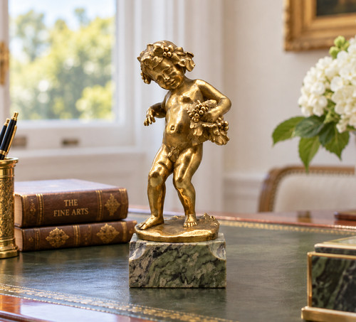 Gilt bronze infant - gilt,