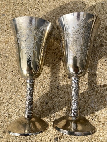 Silver plated pair - pair, wine