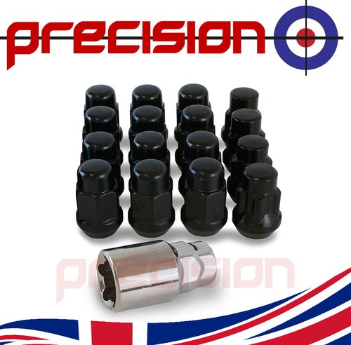 Precision black wheel nuts - precision,