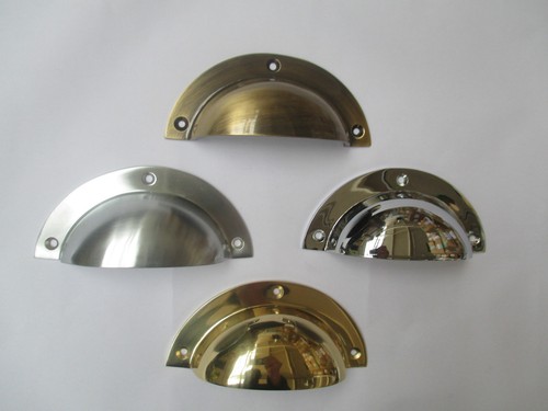 Large solid brass cup - brass,