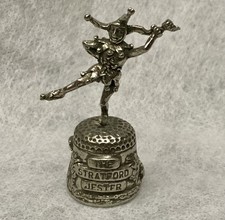 Vintage The Stratford Jester Pewter Thimble Collection Sewing Stratford on Avon