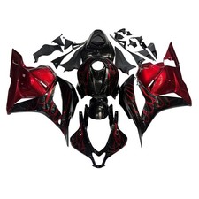 Black Red Flames ABS Fairings