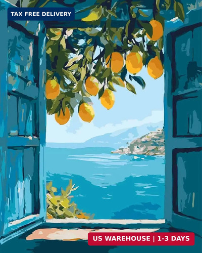 Lemon tree paint numbers - paint,