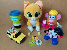 Toy Story Figures Bundle, Pizza Planet Truck, Buzz Cup, Sox Plush Mr Potato Head