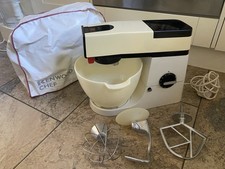 KENWOOD CHEF A901 Food Mixer White + All 3 K Beater Balloon Whisk & Dough Hook