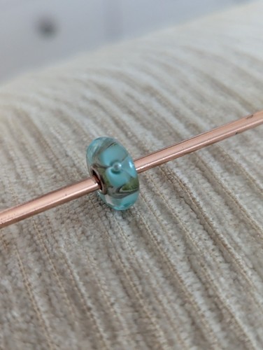 Trollbead turquoise flower