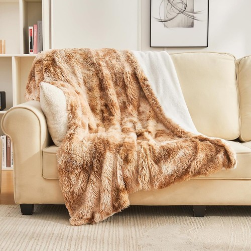 Faux fur throw blanket - fur, 220