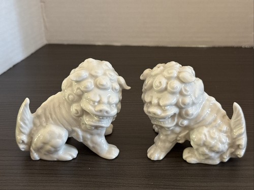 Pair vtg chinese blanc - of, de