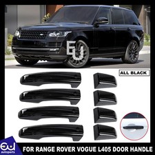 DOOR HANDLE SKINS FOR RANGE ROVER VOGUE L405 ALL BLACK AUTOBIOGRAPHY NOT COVERS
