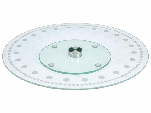 Glass lazy susan 35cm - glass,