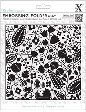 Xcut 6x6" Craft Embossing Folder Autumn Berry Design, For Card Making, Decor