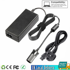 240V Mains Plug to 12V Socket Adapter Converter Car Cigarette Lighter AC/DC UK