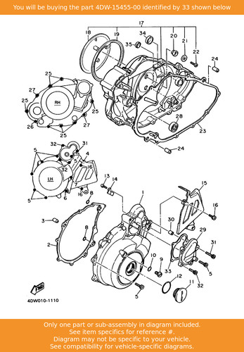 Yamaha gasket 4dw - gasket, 1,