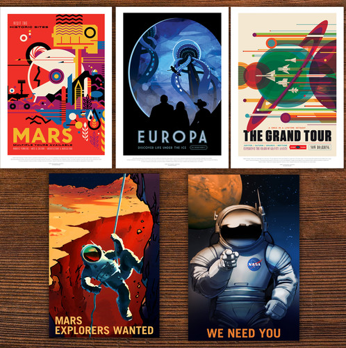 Nasa posters h - x, 20"h