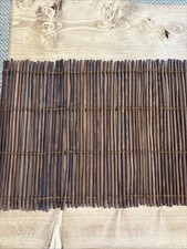 Wood Wooden Willow Wicker Long Table Runner Decorations 140 X 34cm Brown