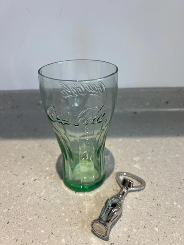 Coca cola glass - and, bottle