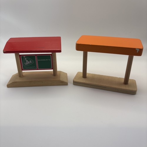 Wooden train track station - track,