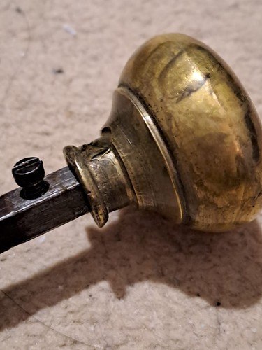 Antique door handle grub - door,