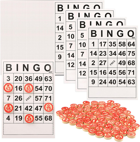 Classic bingo game wooden - bingo,