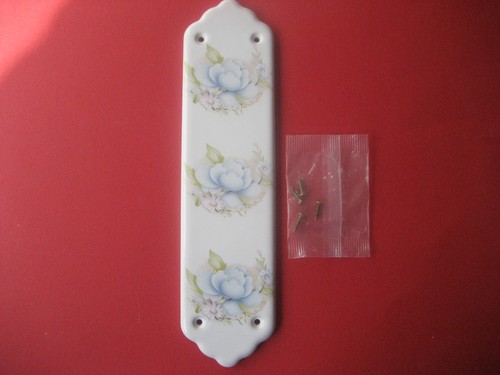 White porcelain ceramic blue - ceramic,