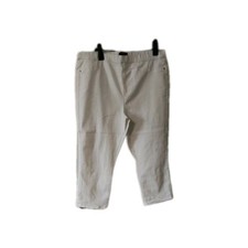 White cropped jeans denim size 18