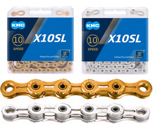 KMC Chain X10-SL Super Light 253g Gold Silver 10 Speed Road MTB Chain X10SL