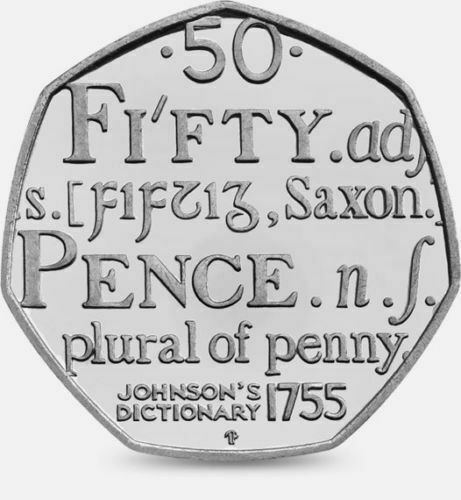 2005 50p coin - 50p, samuel