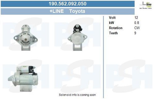 Starter for toyota - starter, toyota:corolla