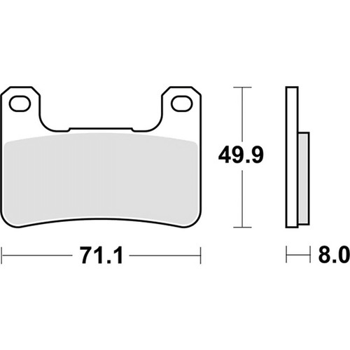 Racing front brake pads - brake,