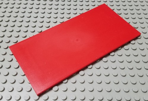Lego red 8x16 flat - lego, smooth
