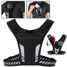 Water Bottle Chest Pack Running Vest Cycling Backpack Phone Breathable Comfort